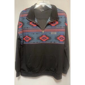 Simply southern collection black with gold sequin bear women's large pullover